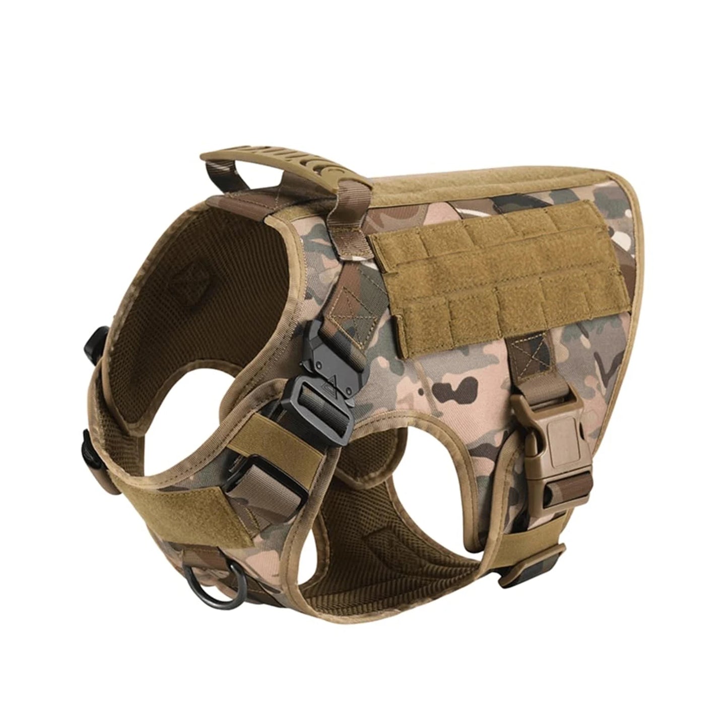 Tactical Dog Harness Vest With Molle Pouches For Medium And Large Dogs