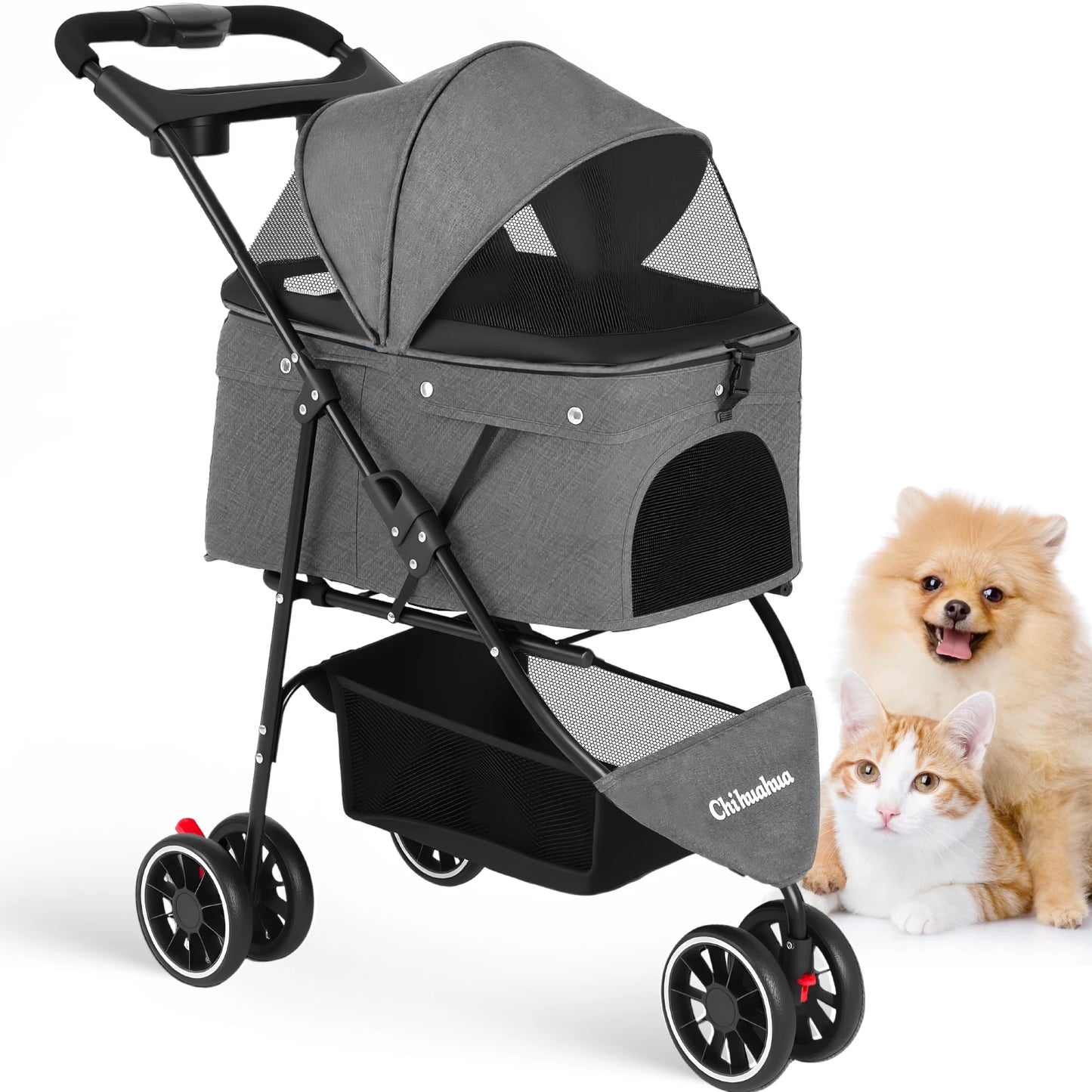 CHIHUAHUA Foldable Pet Stroller For Dogs And Cats Travel