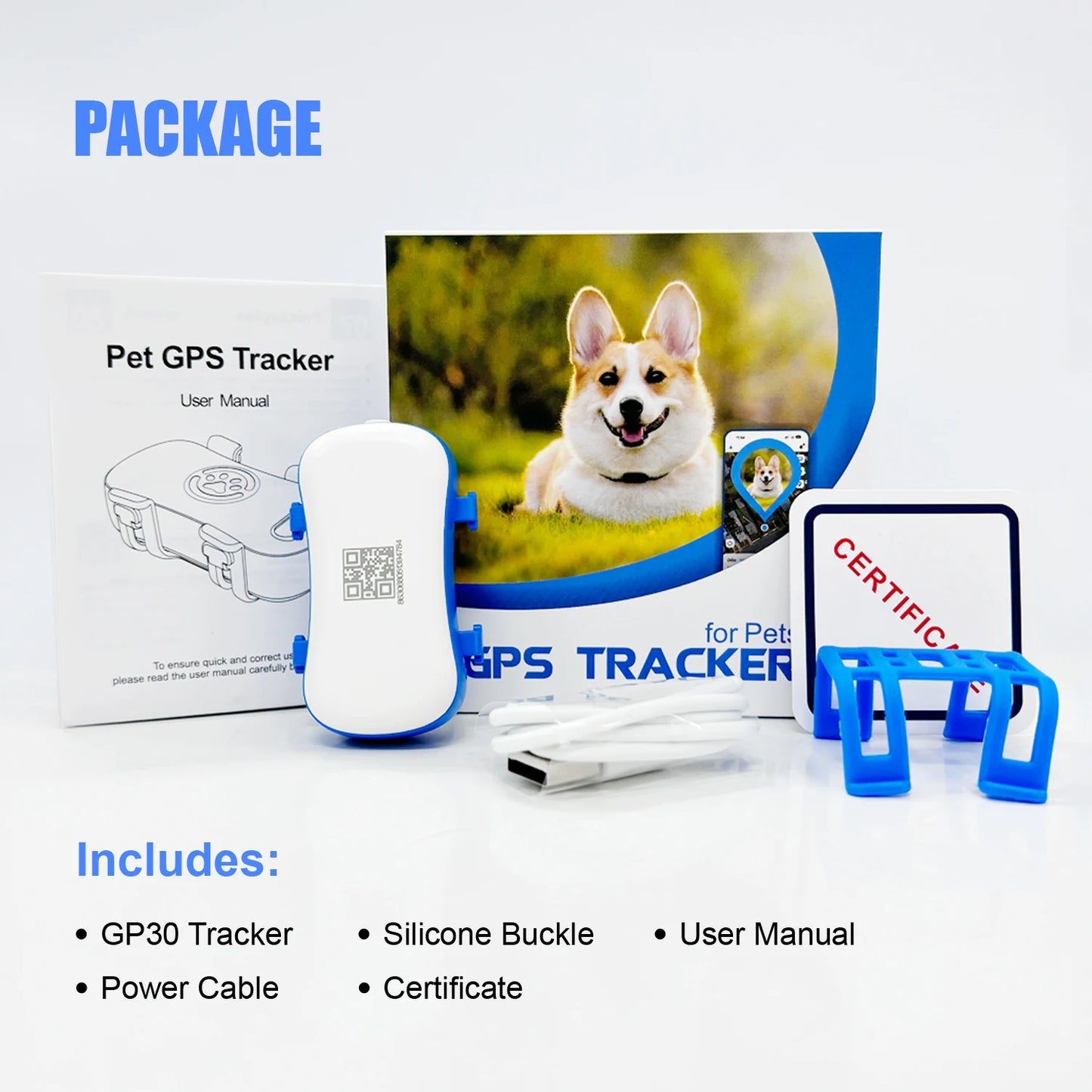 WANWAYTECH GPS Pet Tracker For Dogs And Cats With IoT SIM And WiFi
