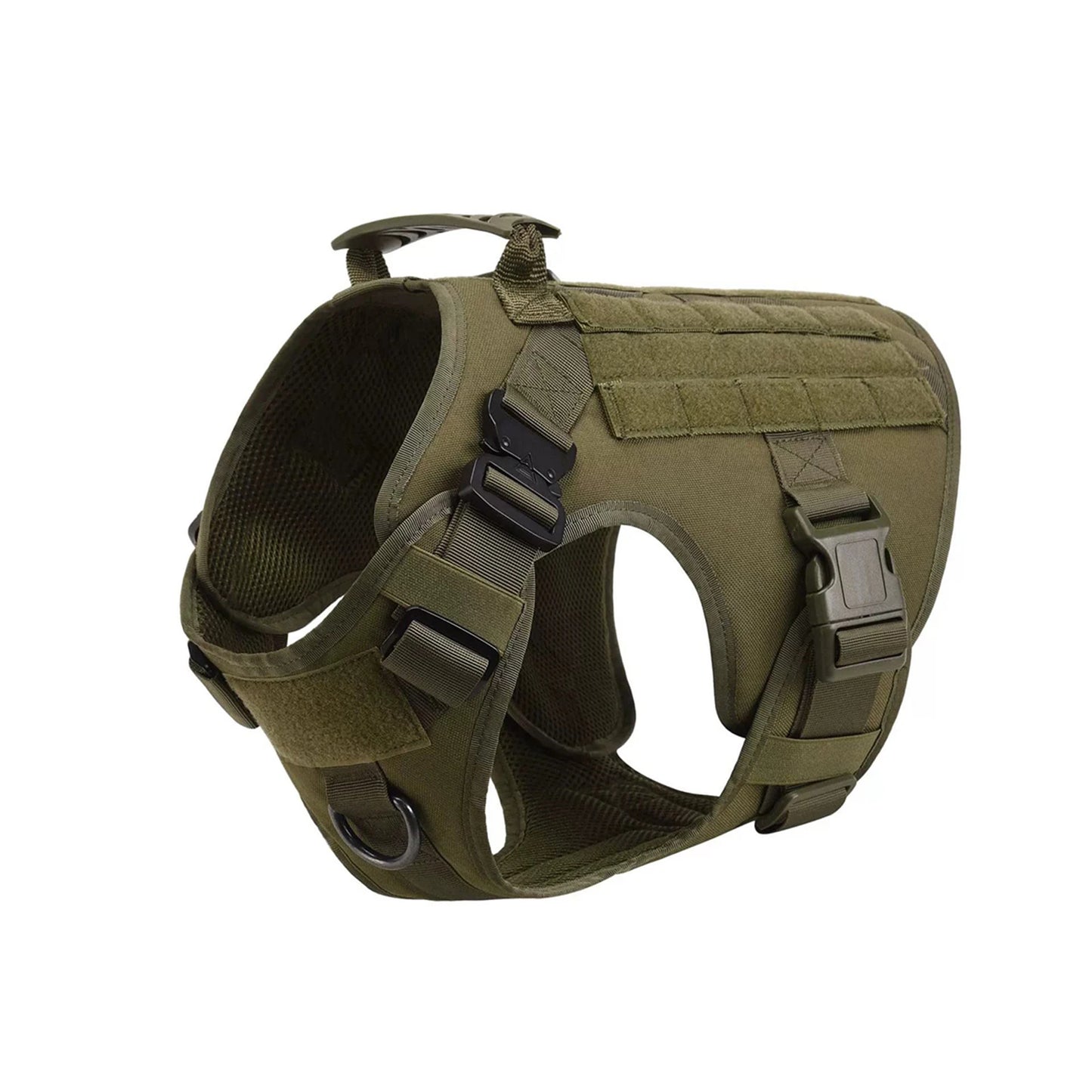 Tactical Dog Harness Vest With Molle Pouches For Medium And Large Dogs