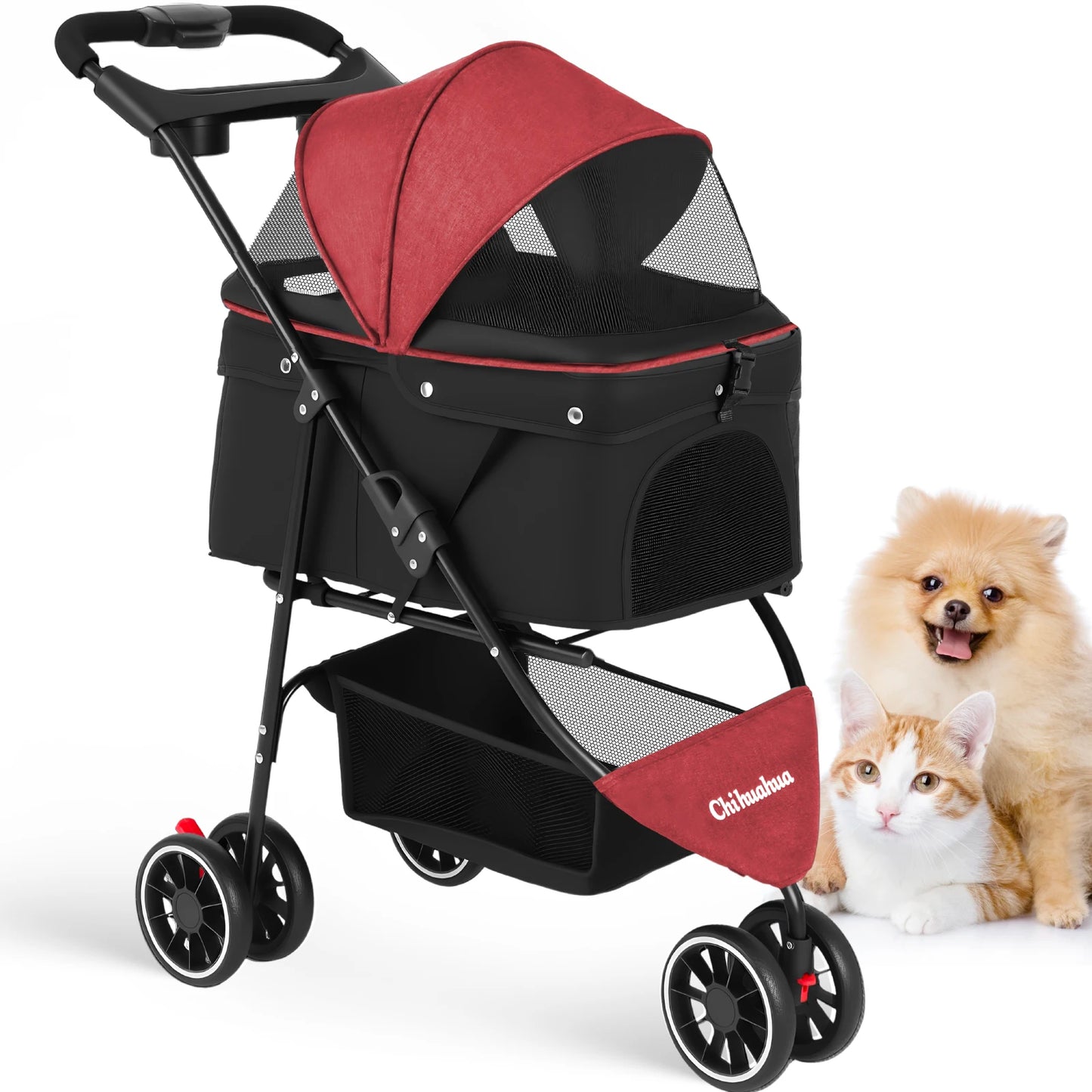 CHIHUAHUA Foldable Pet Stroller For Dogs And Cats Travel