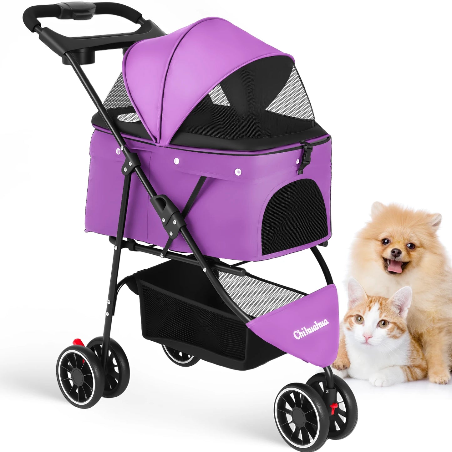 CHIHUAHUA Foldable Pet Stroller For Dogs And Cats Travel