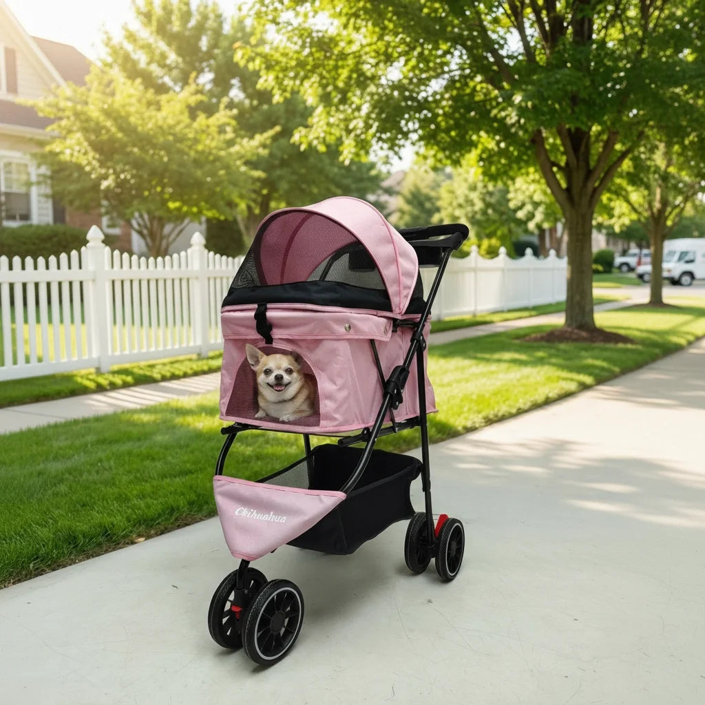 CHIHUAHUA Foldable Pet Stroller For Dogs And Cats Travel
