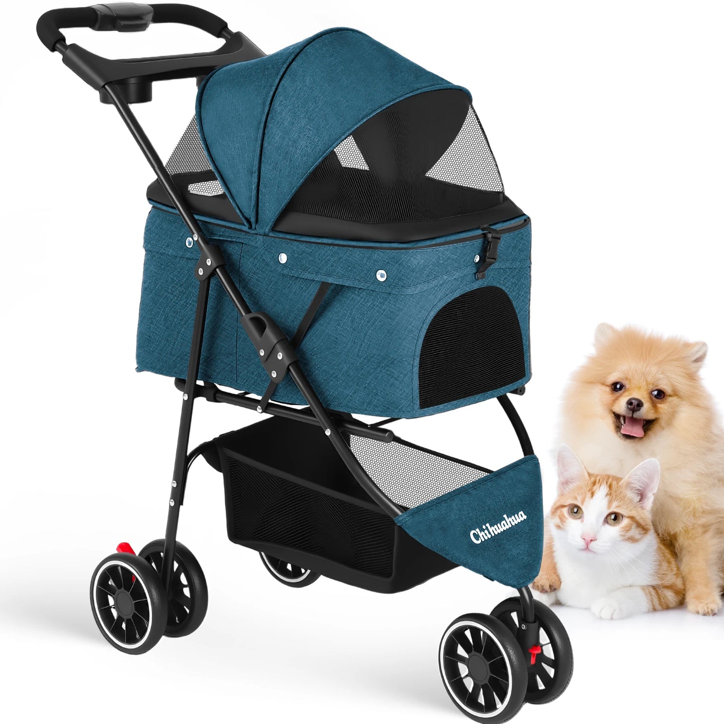 CHIHUAHUA Foldable Pet Stroller For Dogs And Cats Travel