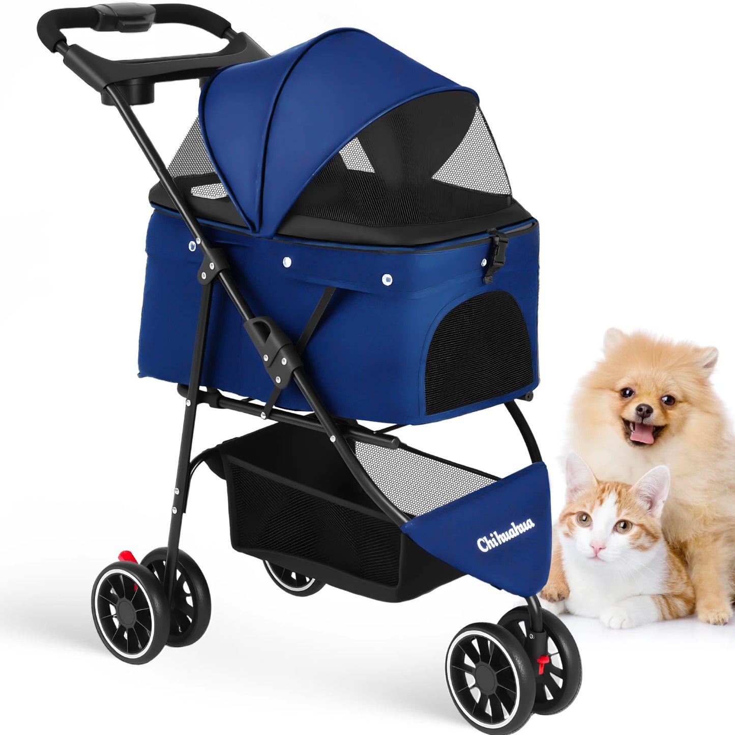 CHIHUAHUA Foldable Pet Stroller For Dogs And Cats Travel