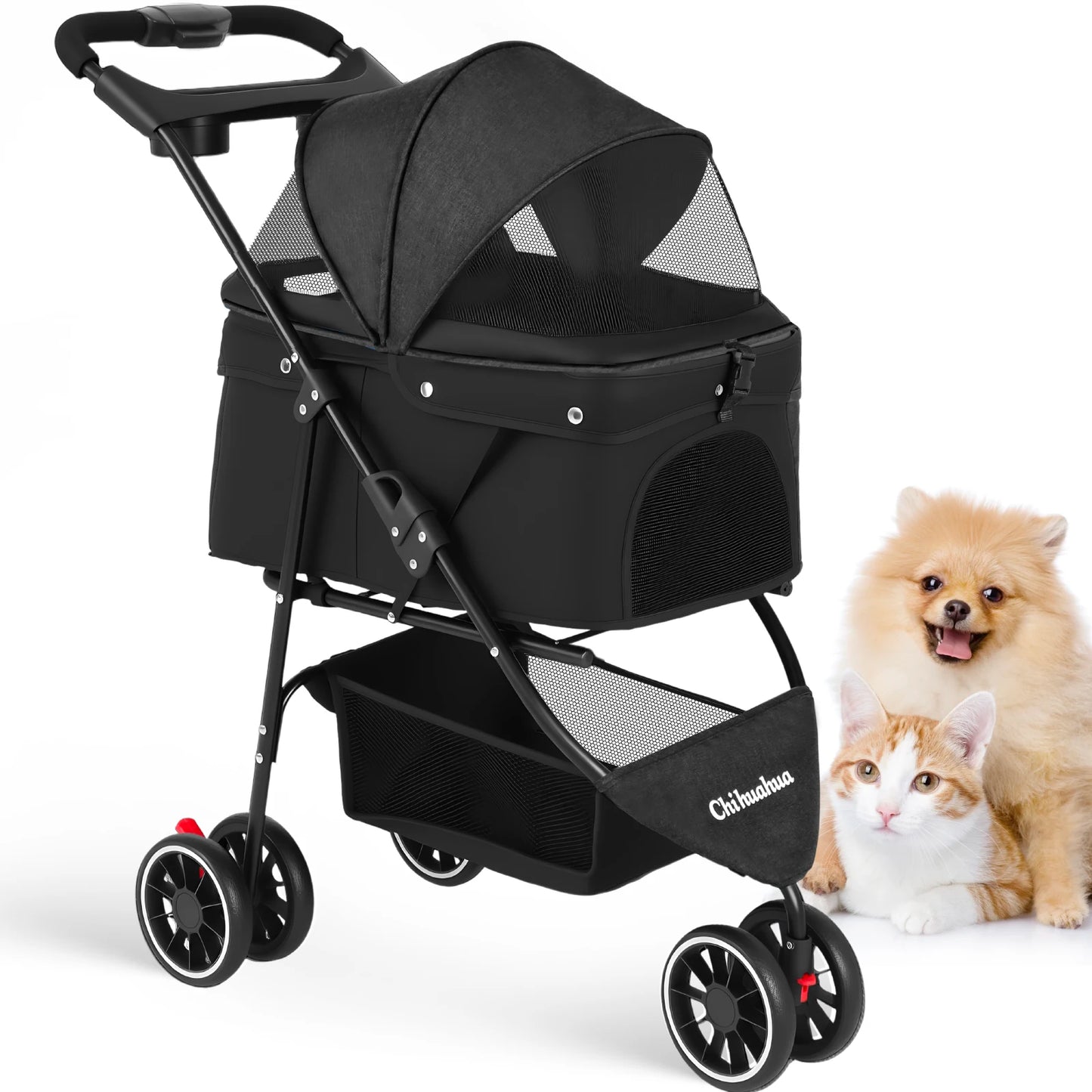 CHIHUAHUA Foldable Pet Stroller For Dogs And Cats Travel