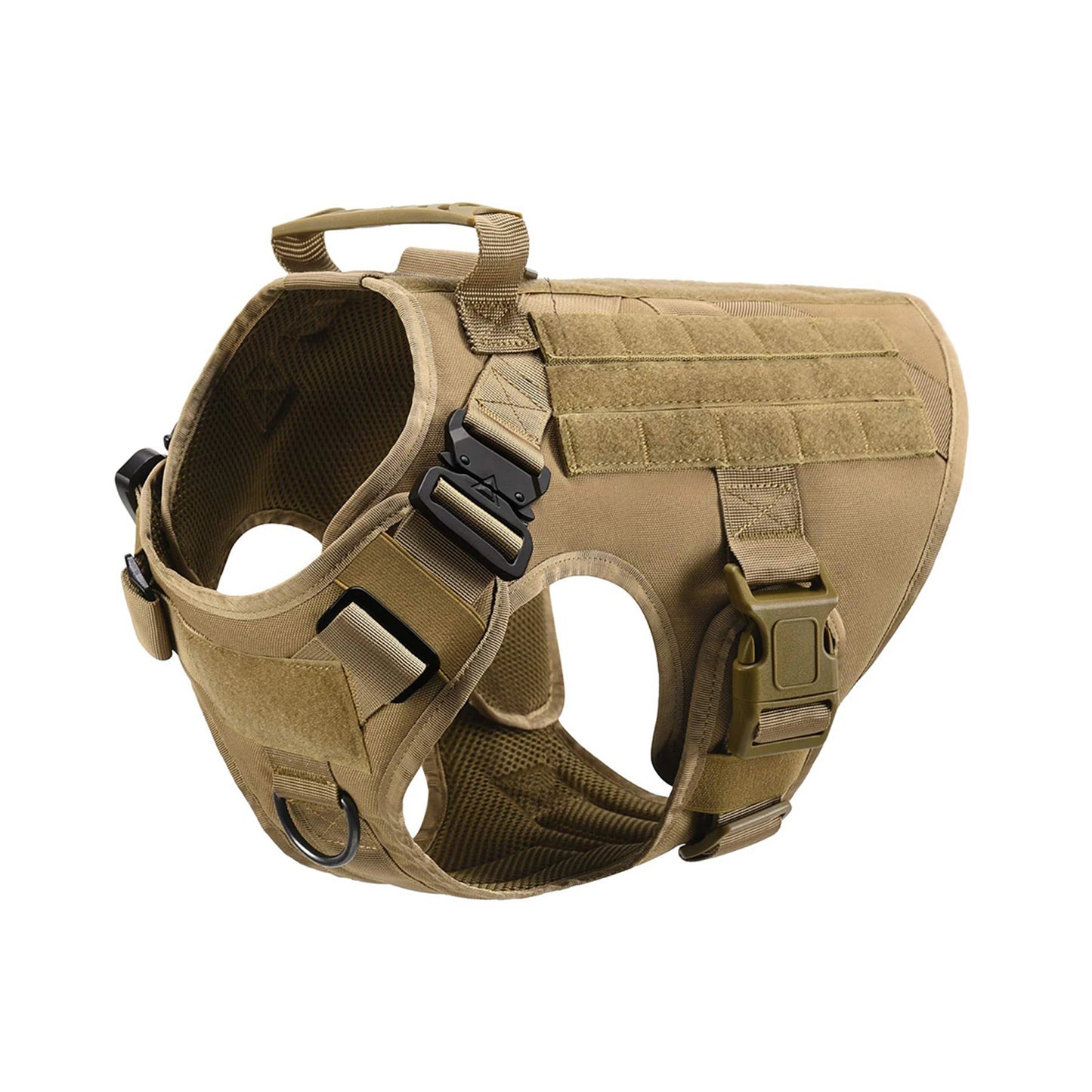 Tactical Dog Harness Vest With Molle Pouches For Medium And Large Dogs
