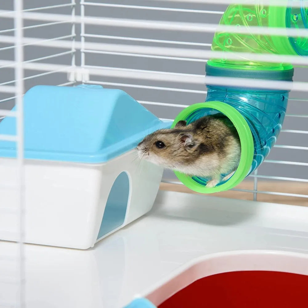 Expandable 5 Tier Hamster Palace Habitat With Easy Setup